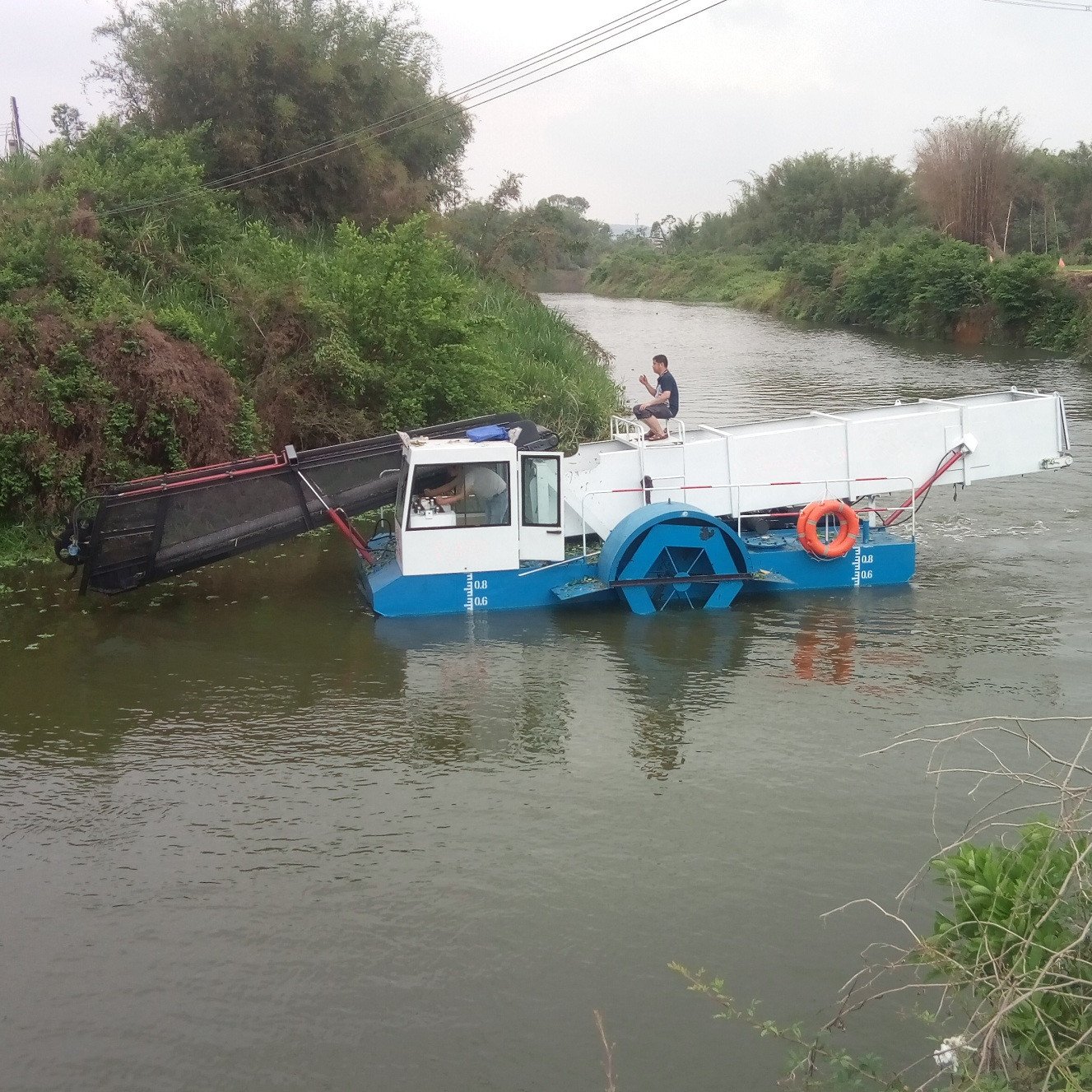 KEDA Automatic Customized New Combine Water Hyacinth Reed Harvesting Machine/ Aquatic Weed Harvester